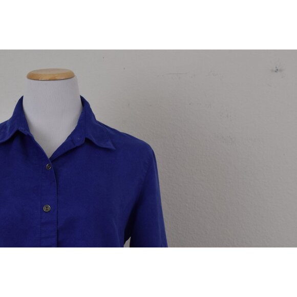 Vintage 90s Purple Polyester Shirt size 1 - Picture 5 of 10